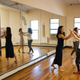 Instructors demonstrate how to avoid a hug.